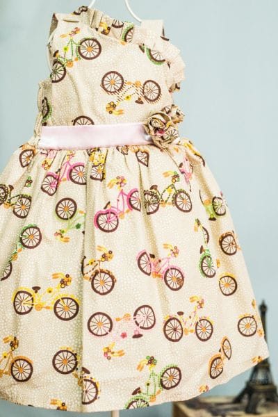 Vestido Infantil Bicicleta