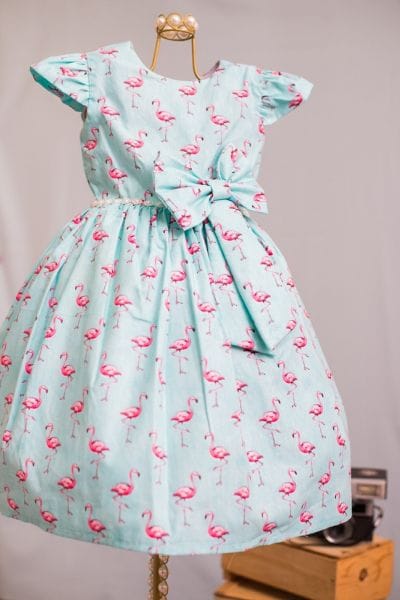 Vestido Infantil Flamingo