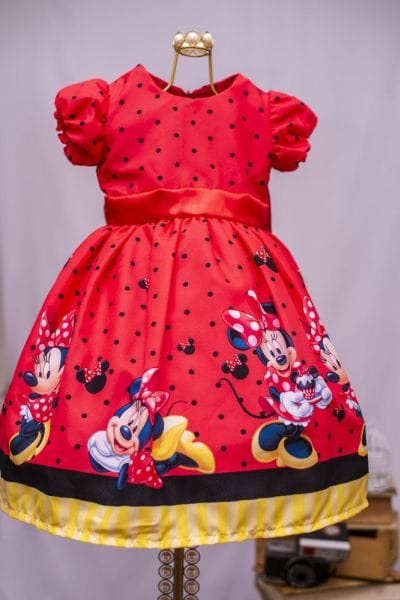 Vestido Infantil da Minnie