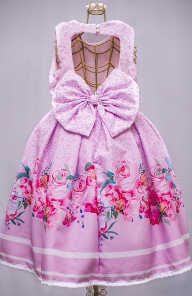 Vestido Floral Infantil Princesa
