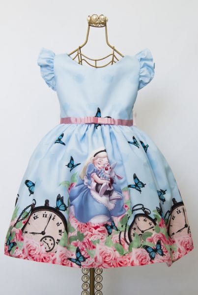 Vestido Alice no Pais das Maravilhas Infantil