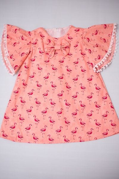 Vestido Infantil de Flamingos