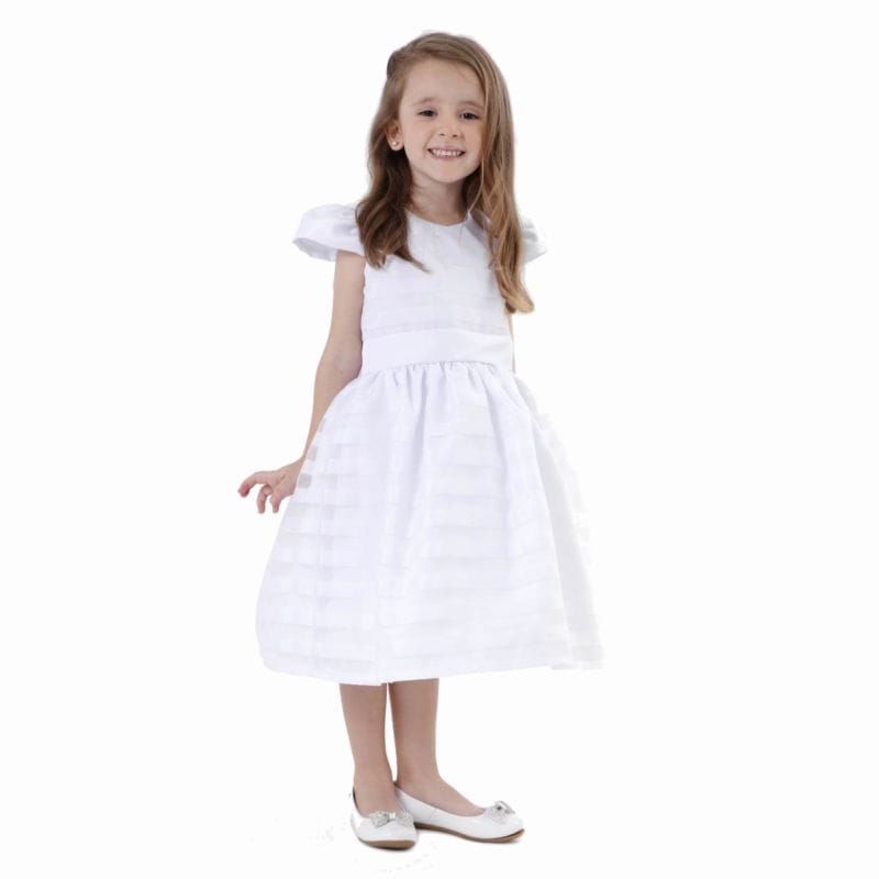 Vestido Dama de Honra Infantil Branco