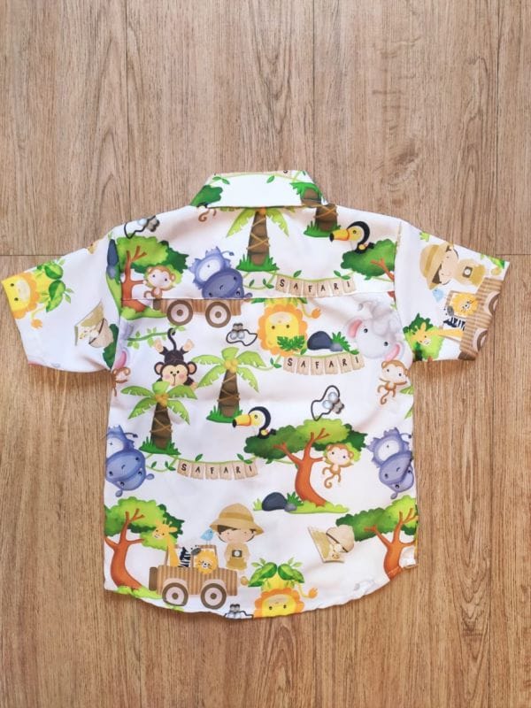 Camisa Infantil Menino Safari