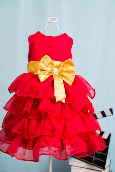 Vestido Infantil de Festa Vermelho