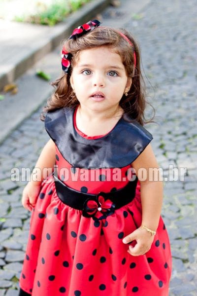 Vestido infantil de Joaninha