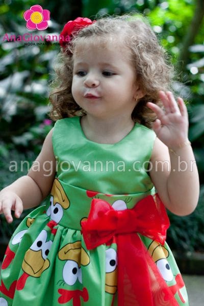 Vestido Galinha Pintadinha Festa Infantil