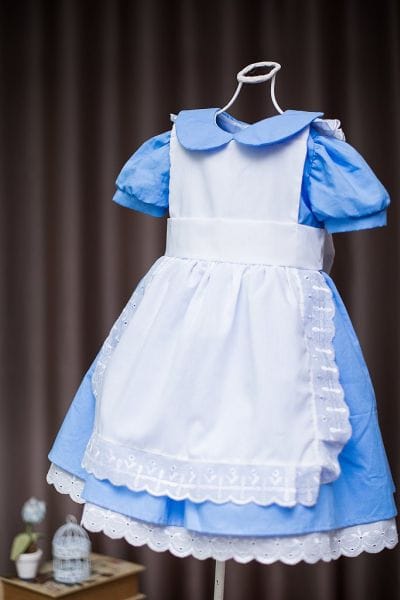 Vestido Infantil Alice no País das Maravilhas