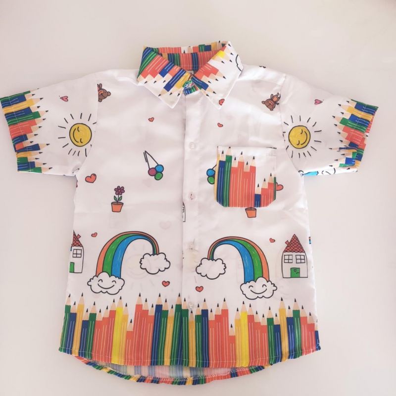 Camisa Infantil Aquarela