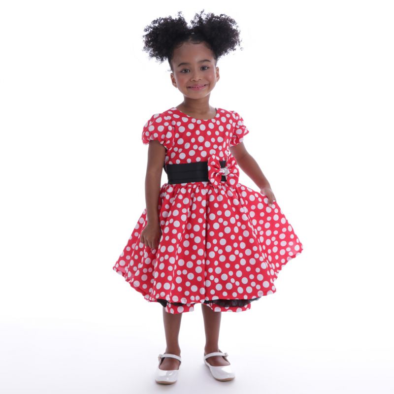 Vestido Aniversrio Minnie Vermelha para Festa Infantil