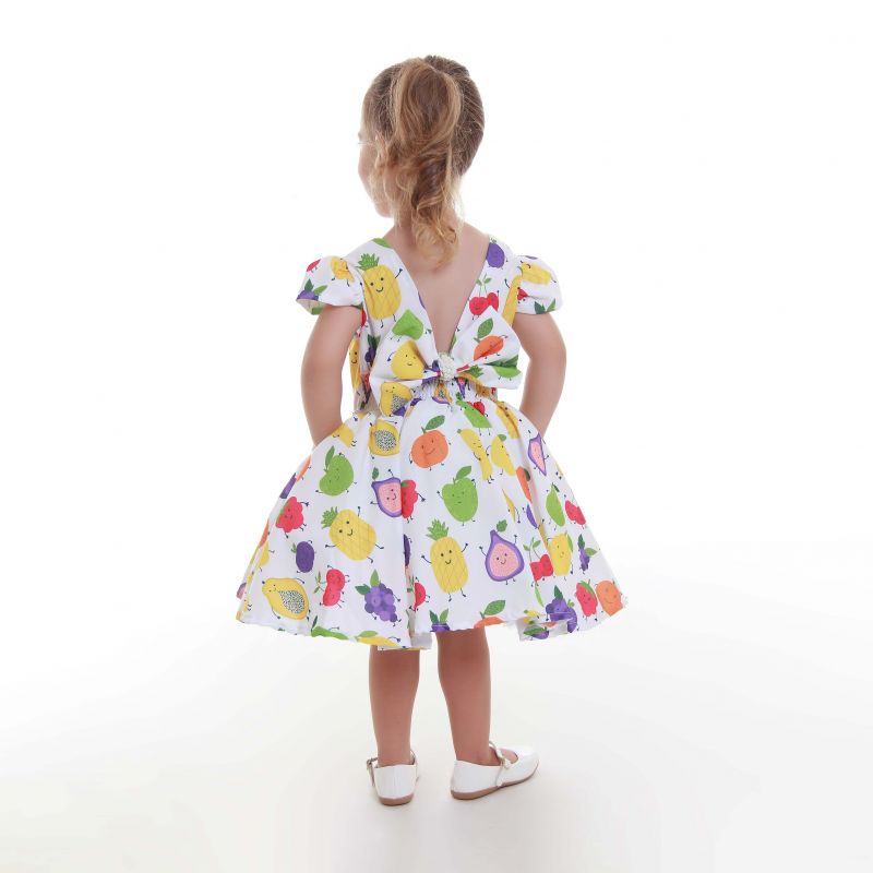 Vestido Infantil Frutas
